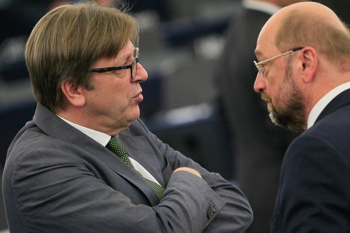 Guy Verhofstadt e Martin Schulz - © European Union 2014 - source:EP