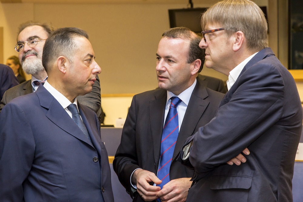 Pittella, Weber e Verhofstadt - © European Union 2015 EP