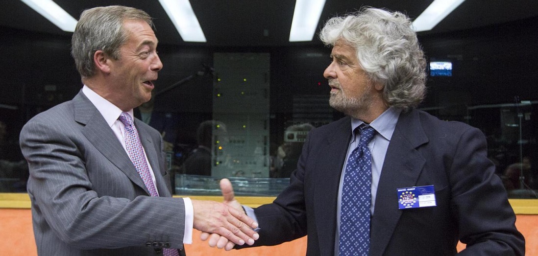 Beppe Grillo e Nigel Farage