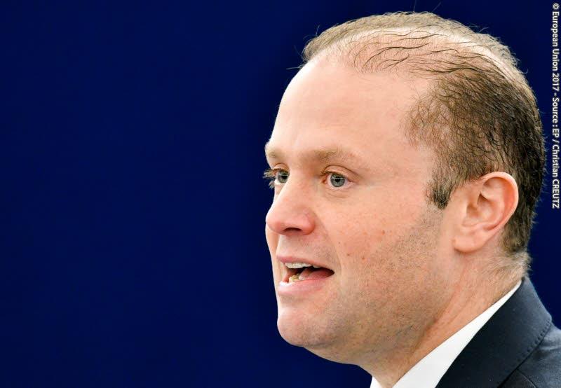 Il prmio ministro maltese Joseph Muscat