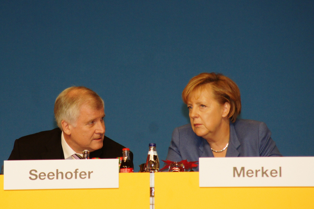 Angela Merkel con Horst Seehofer