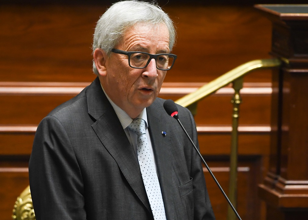 Jean-Claude Juncker al parlamento federale belga - foto Commissione