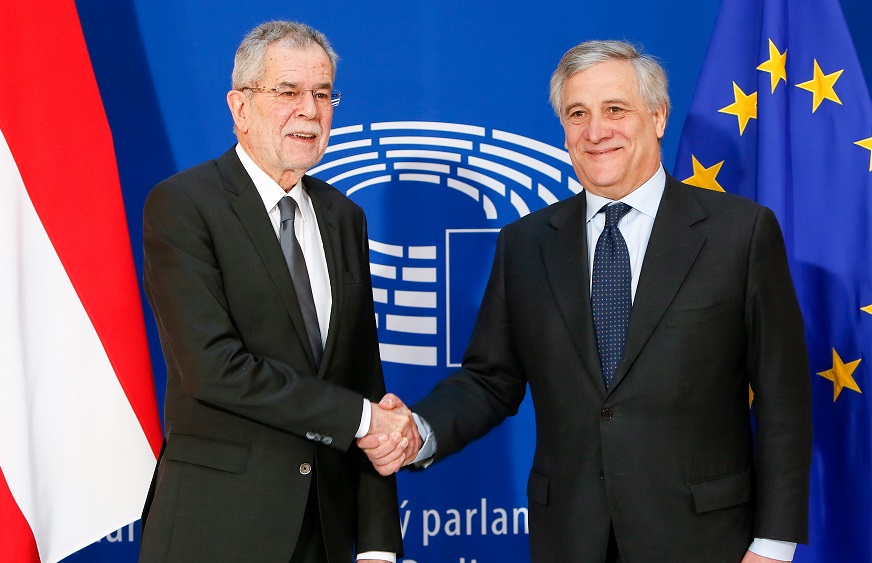 Van Der Bellen e Tajani - © European Union 2017 - Source : EP