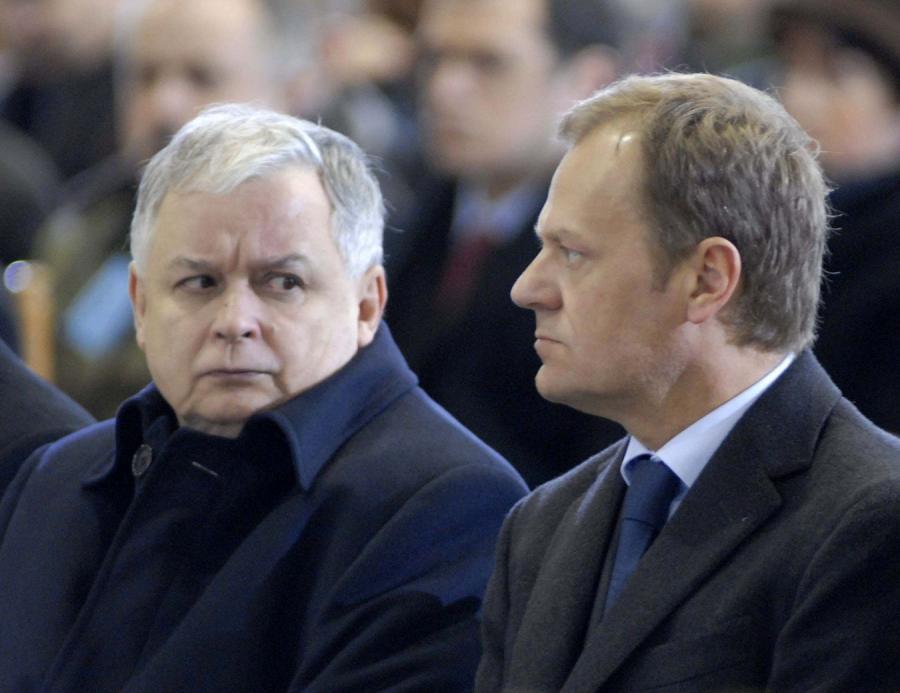 Jarosław Kaczyński e Donald Tusk