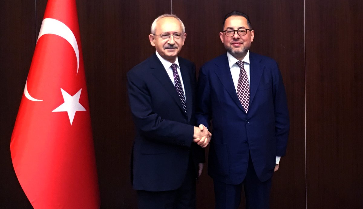 Gianni Pittella (presidente S&D) insieme a Kemal Kılıçdaroğlu, leader del Partito popolare repubblicano (Chp)