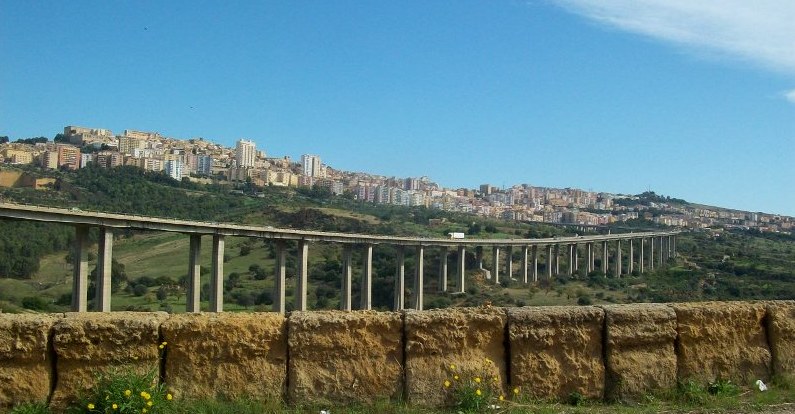 Il viadotto Akragas di Agrigento