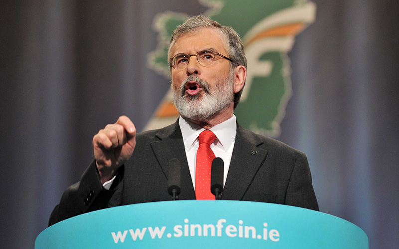 Il leader dello Sinn Féin Gerry Adams