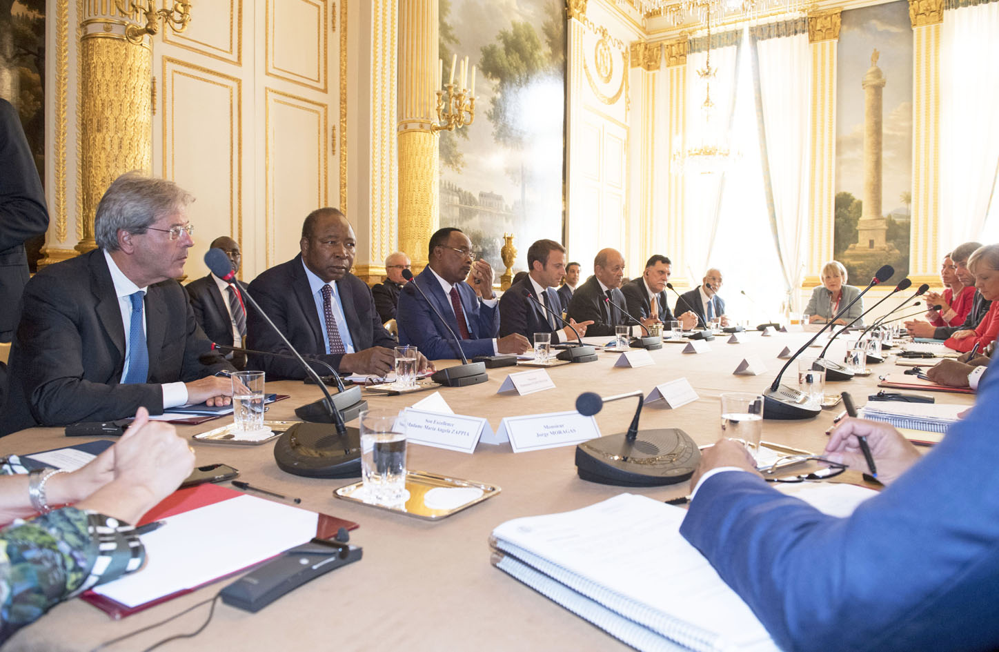 il vertice di Parigi sui migranti (Foto: Barchielli, Palazzo Chigi)