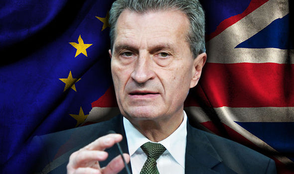 Il commissario europeo per il Bilancio, il tedesco Gunther Oettinger