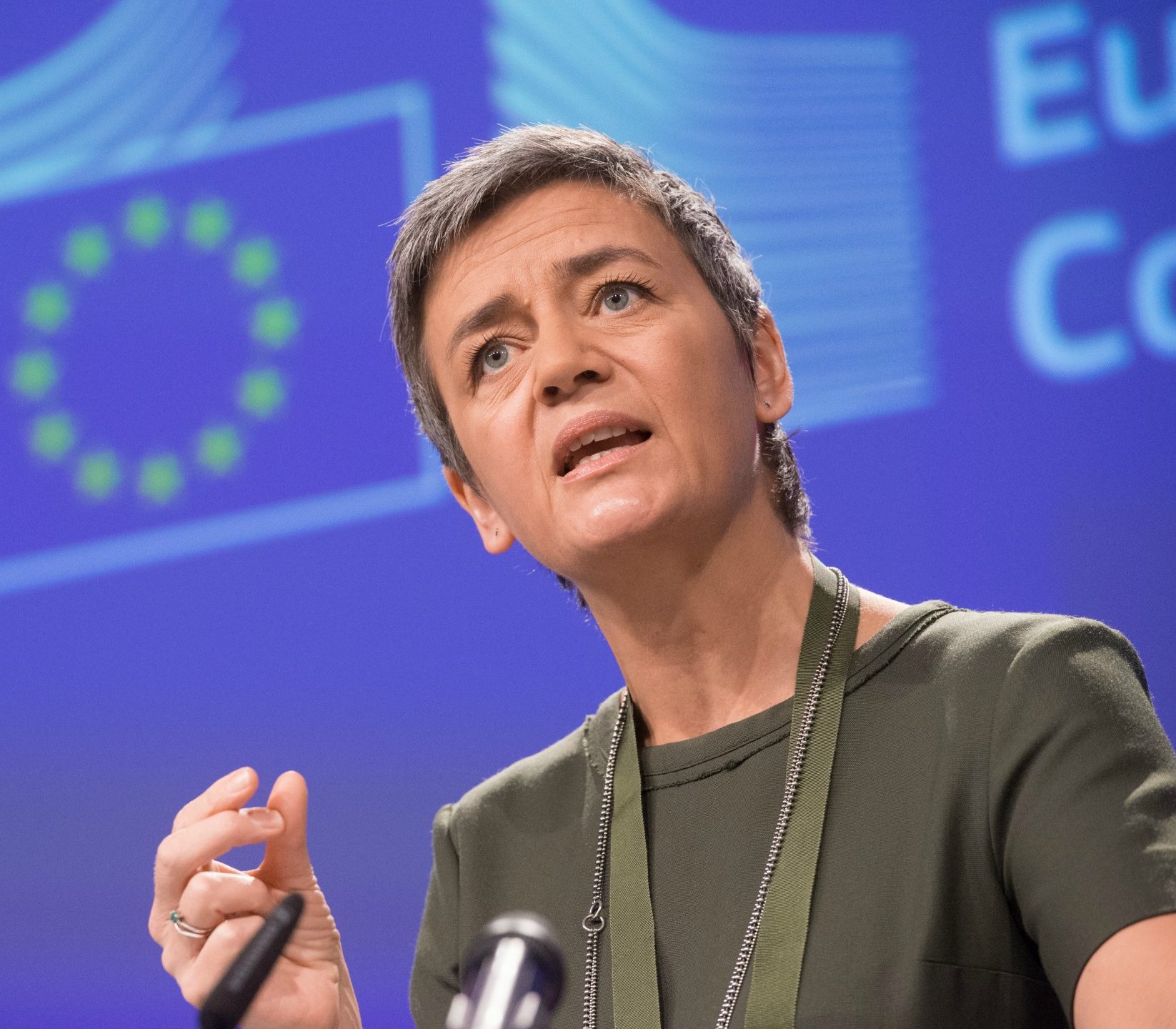 La commissaria europea per la Concorrenza, Margrethe Vestager