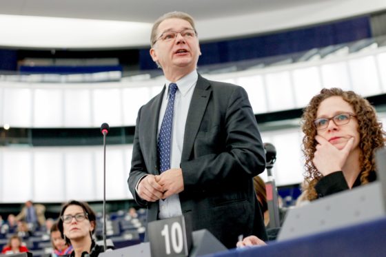 Il co-presidente del gruppo dei Verdi al Parlamento europeo Philippe Lamberts