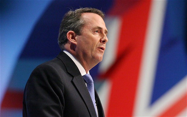 Liam Fox, ministro del Commercio estero del Regno Unito