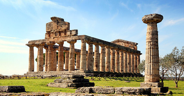 Parco Archeologico di Paestum in Campania