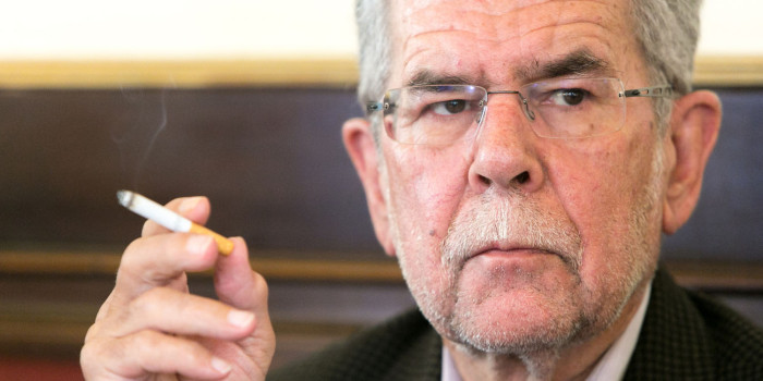 il presidente della Repubblica d'Austria, Alexander Van Der Bellen