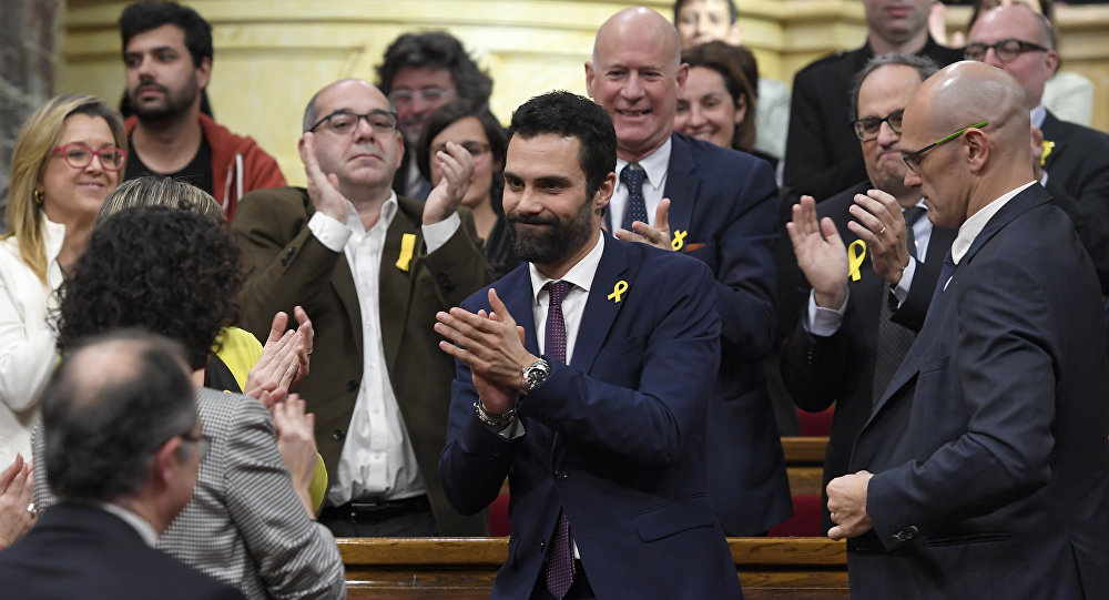 Roger Torrent eletto presidente del parlamento catalano