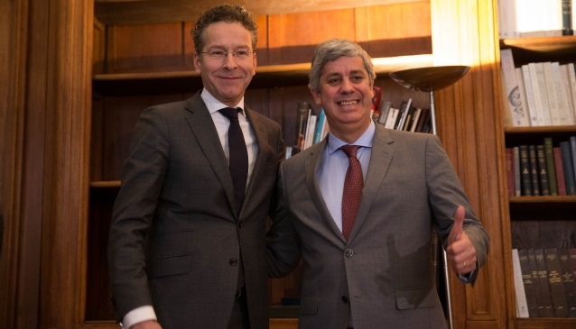 Dijsselbloem e Centeno - foto Consiglio Ue