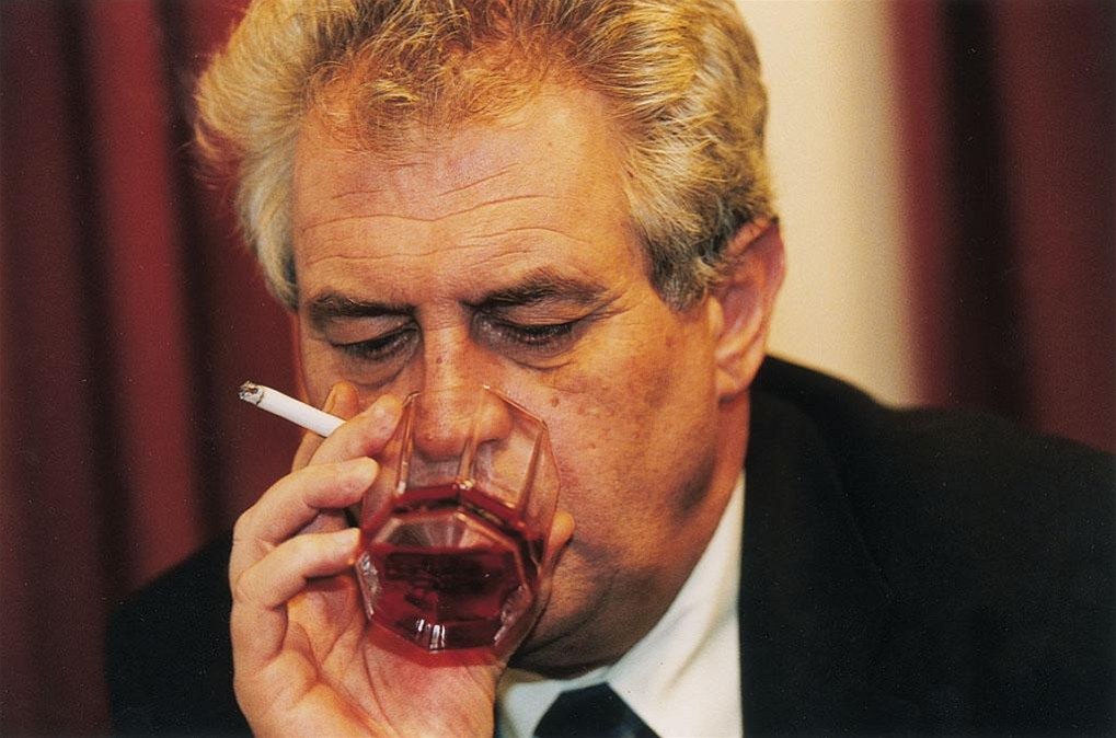 Milos Zeman , presidente della Repubblica Ceca