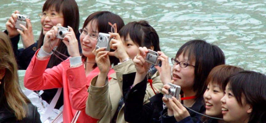 Turisti asiatici a Roma