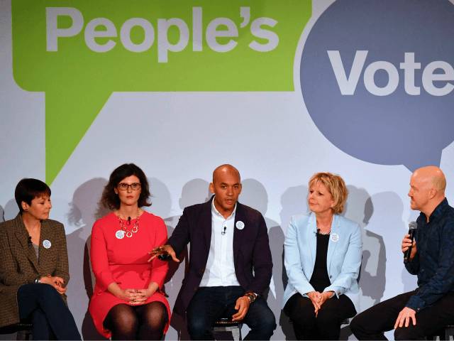 Caroline Lucas, Layla Moran, Chuka Umunna e Anna Soubry