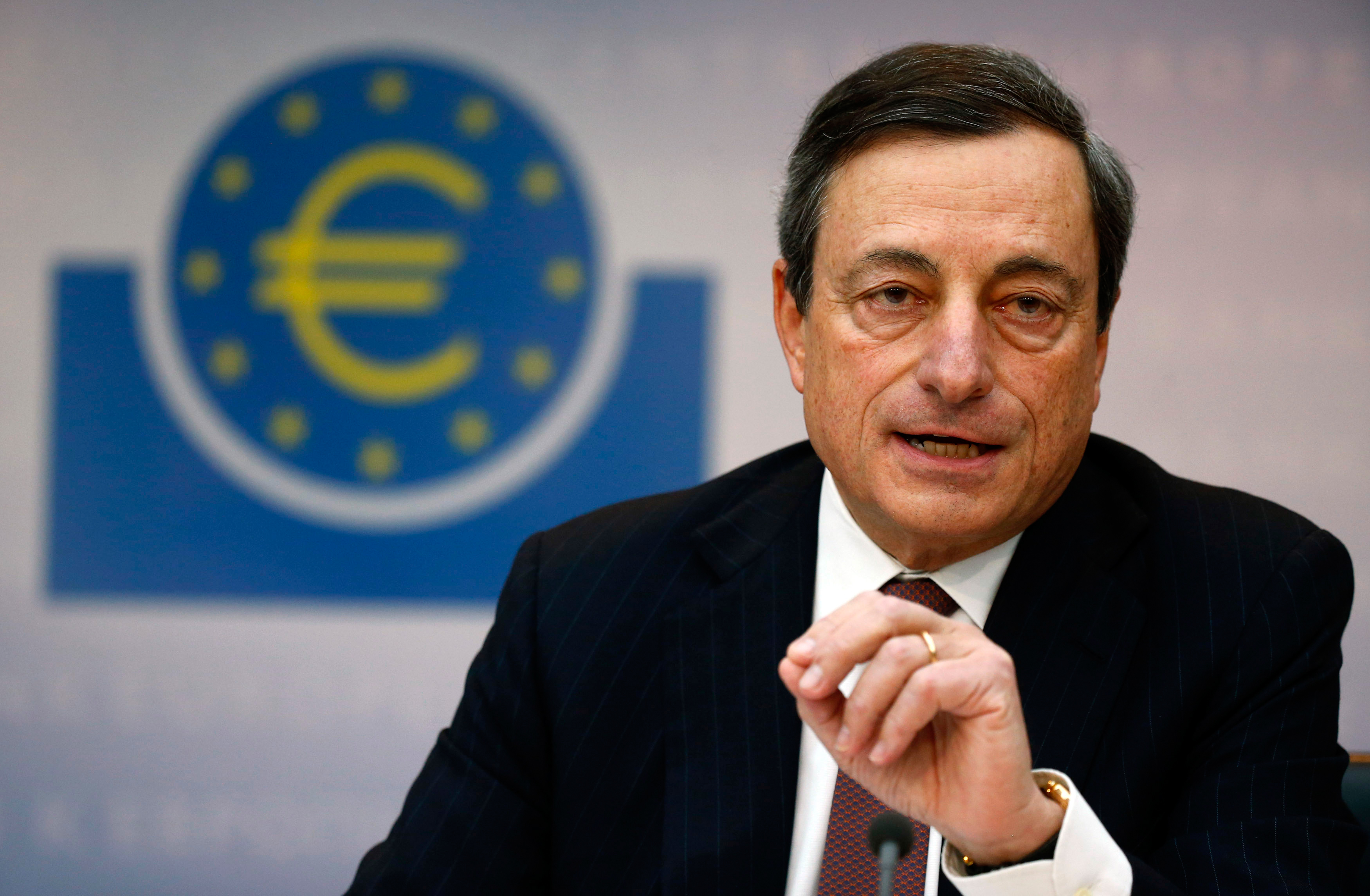 Il presidente della Banca centrale europea, Mario Draghi (archivio)