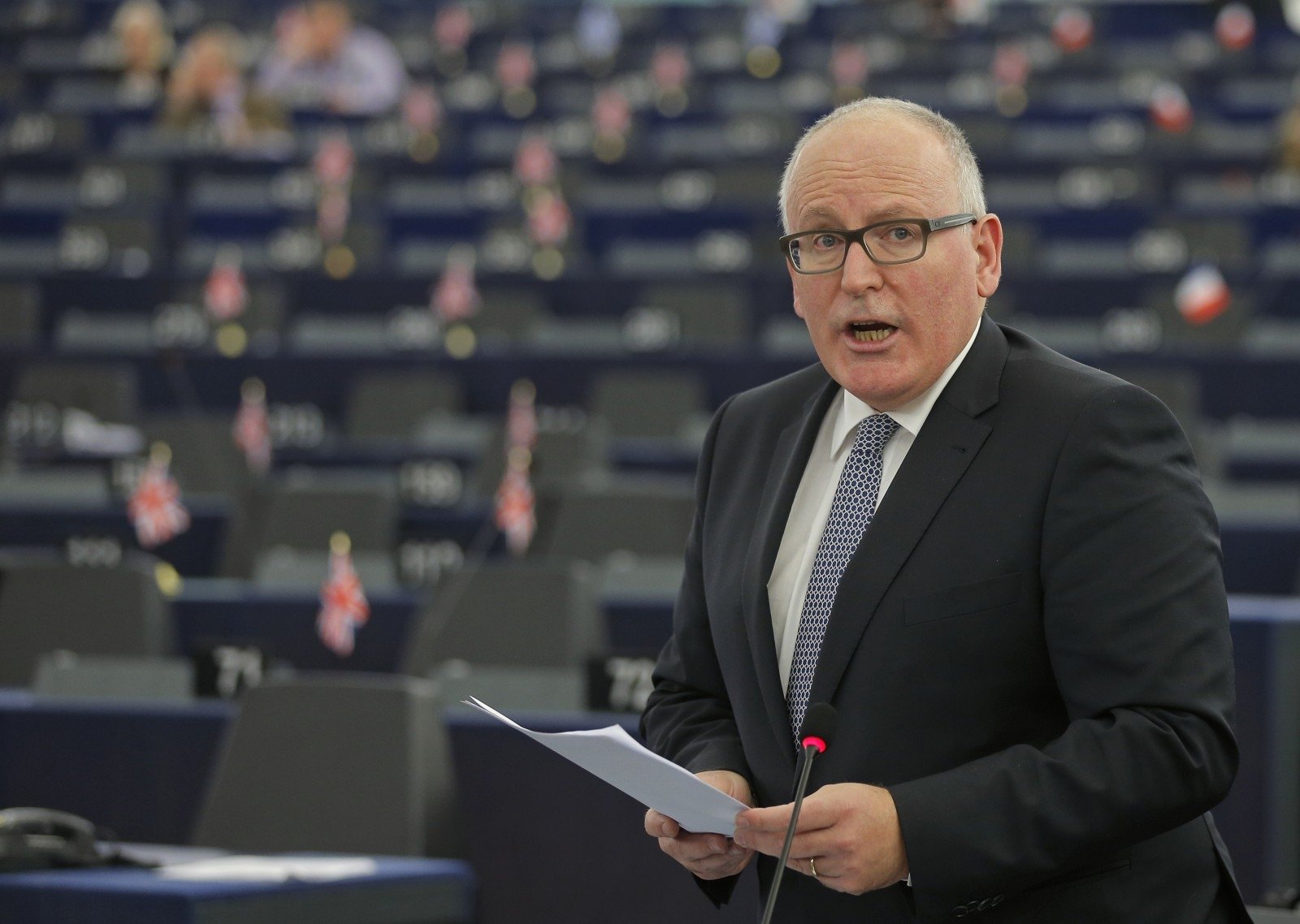 Il vicepresidente della Commissione europea, Frans Timmermans (archivio)