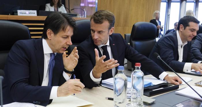 Giuseppe Conte ed Emmanuel Macron