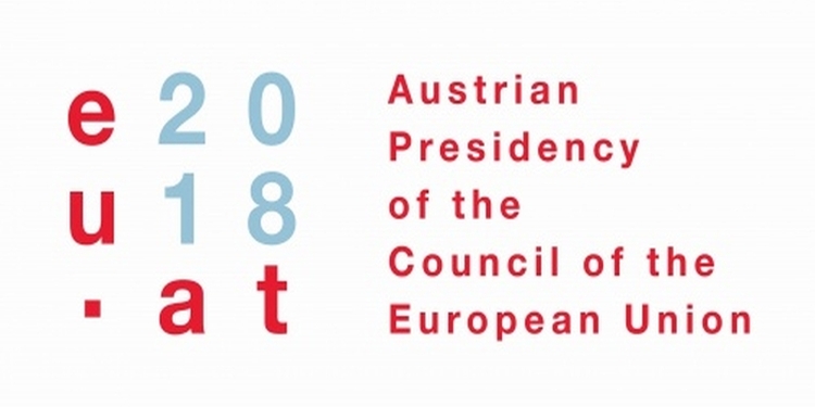 Il logo della presidenza austriaca di turno del Consiglio Ue