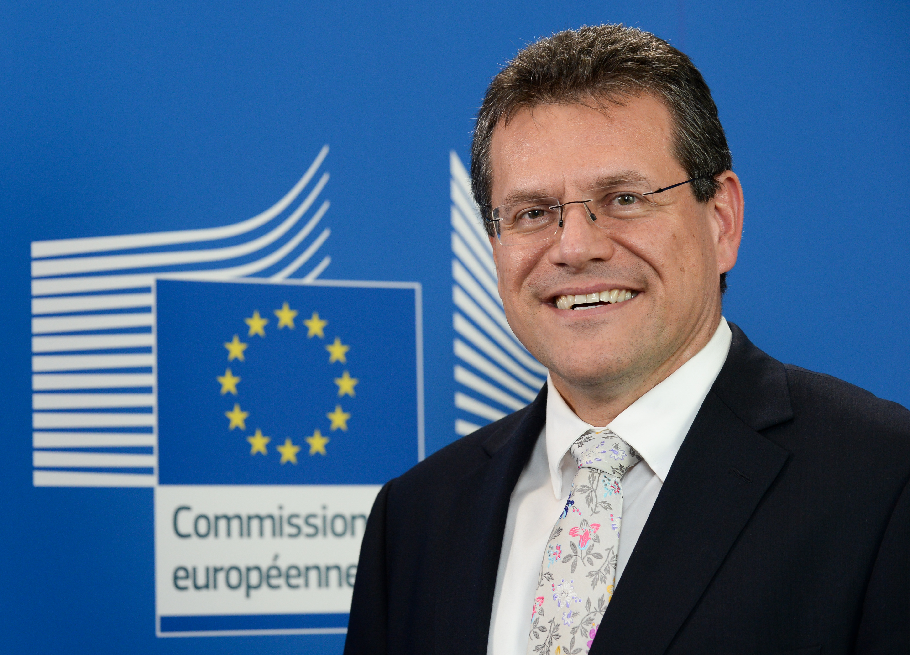 Maros Sefcovic, commissario per l'Unione energetica e vicepresidente della Commissioen Ue. E' candidato alla guida dell'esecutivo comunitario per il Pse