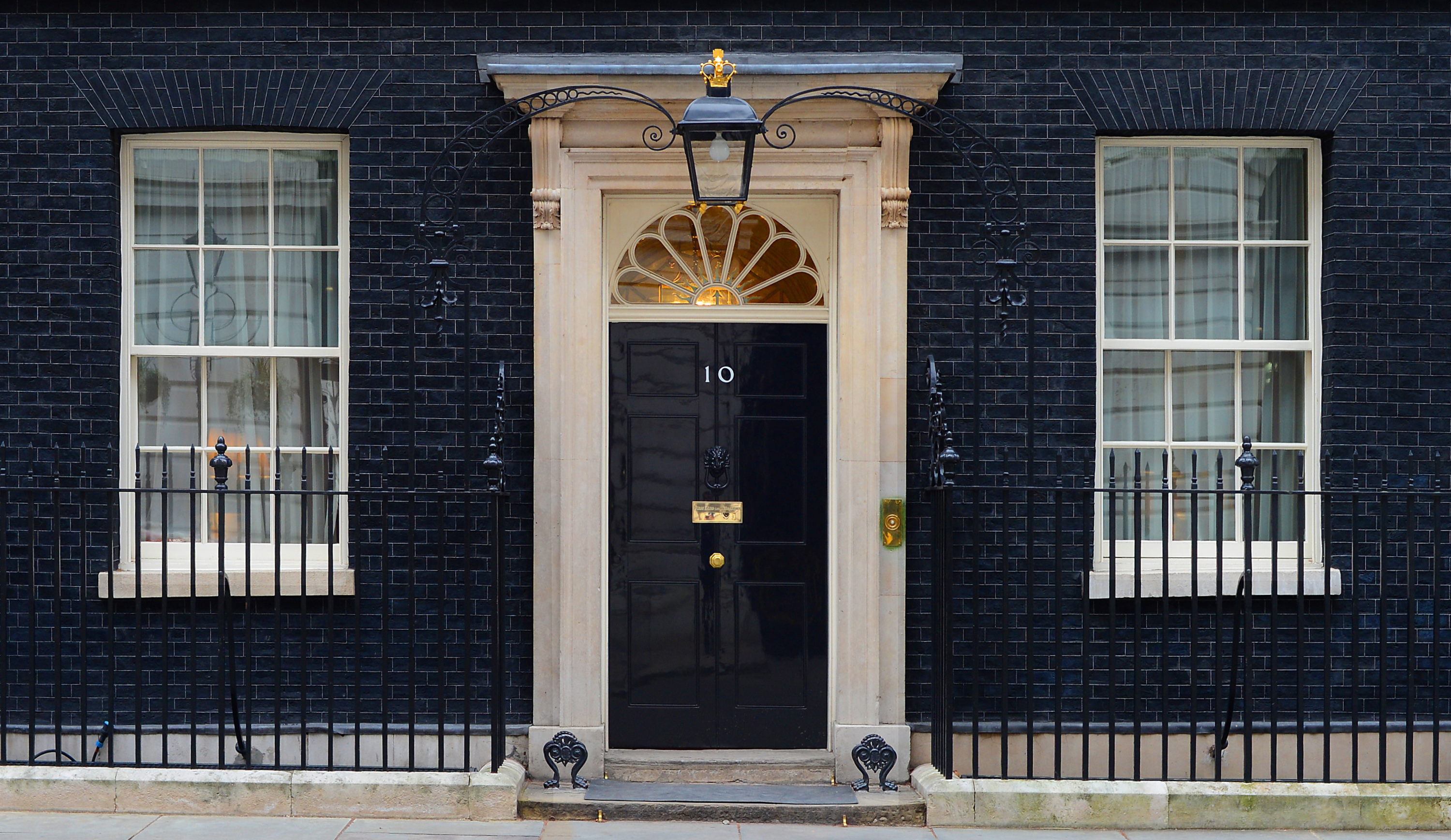 Il numero 10 di Downing street, sede del Primo Ministro del Regno Unito