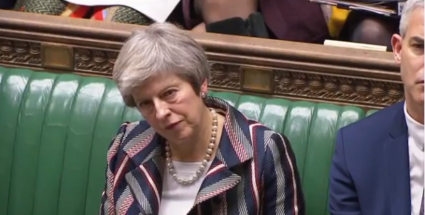 Theresa May in Aula a Westminster