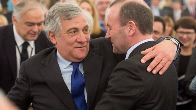 Antonio Tajani e Manfred Weber