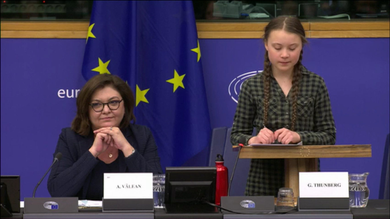 Greta Thunberg in commissione Ambiente del Parlamento europeo