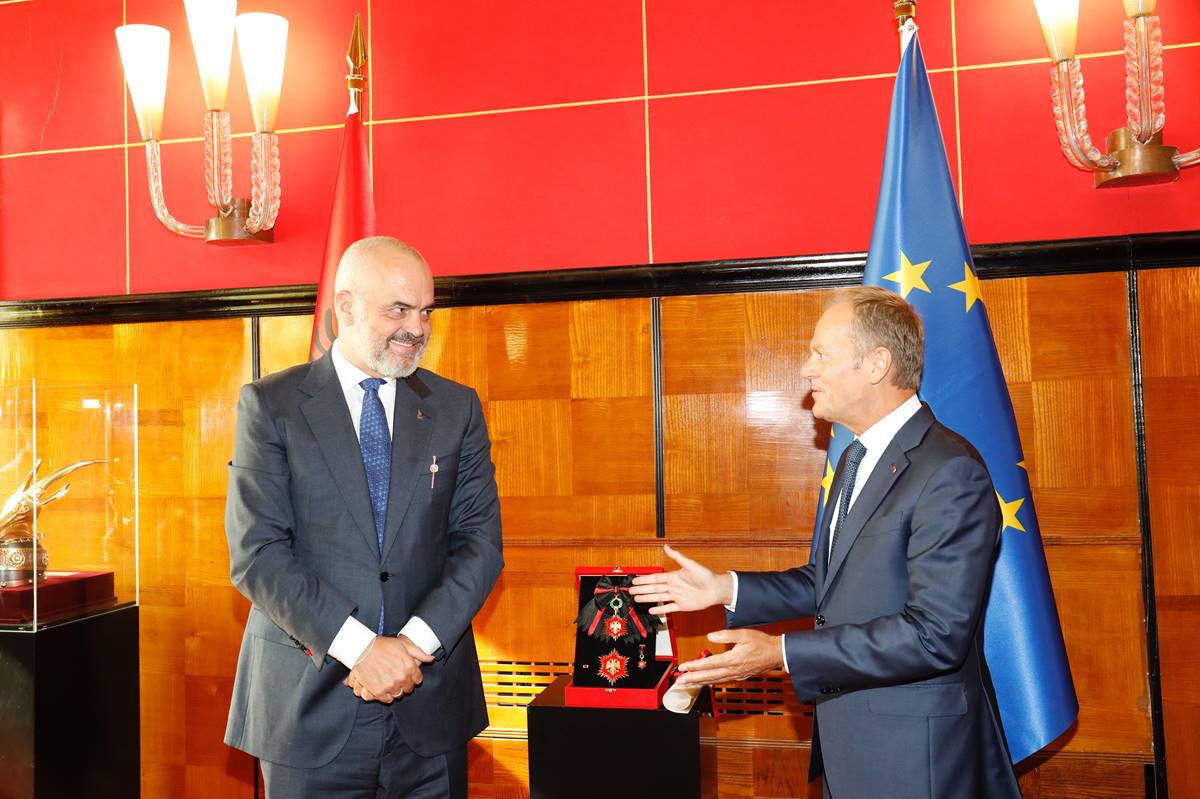 Edi Rama e Donald Tusk