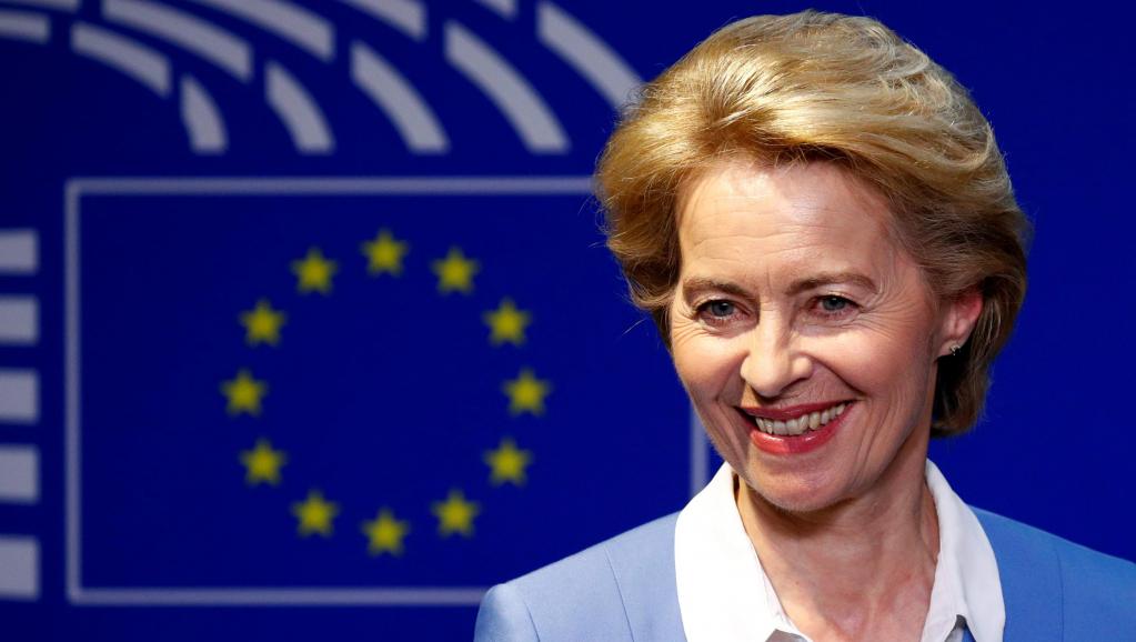 La presidente eletta della Commissione europea, Ursula von der Leyen