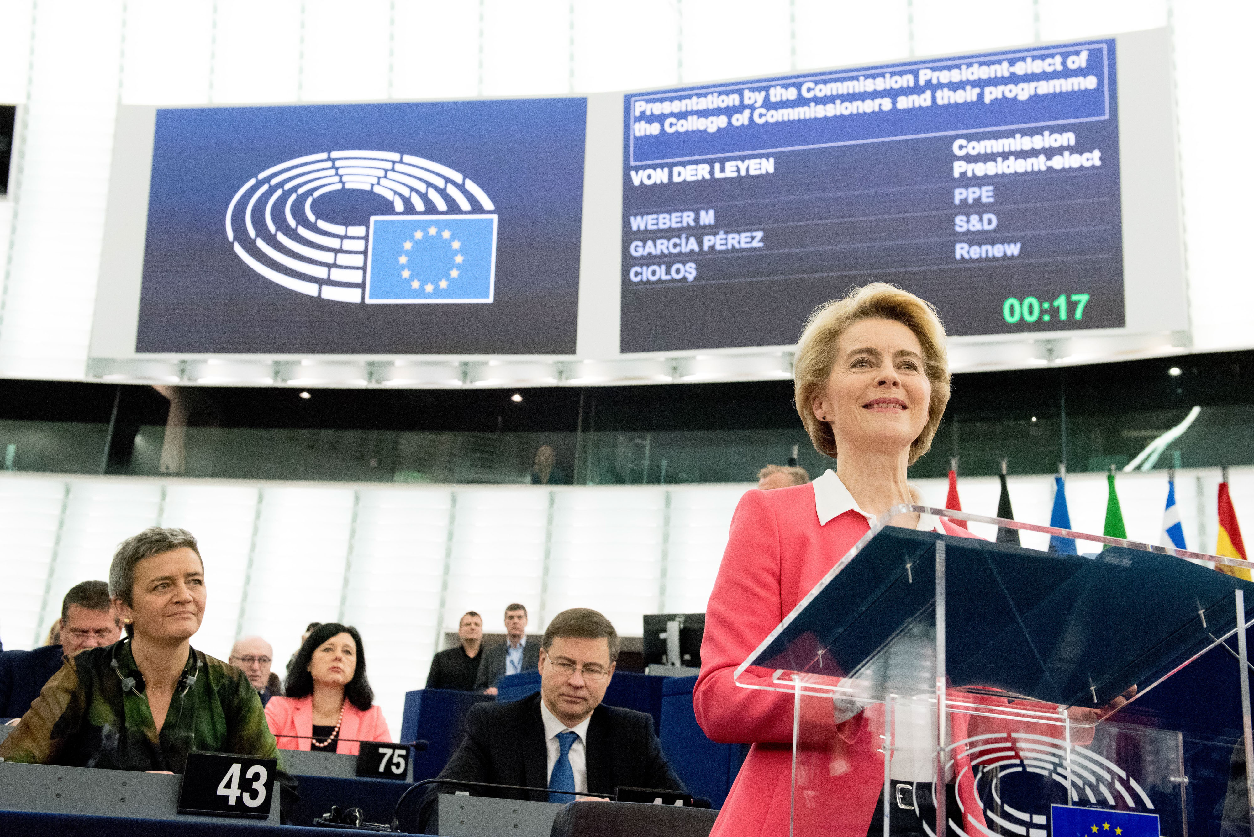 Ursula von der Leyen durante il suo discorso di oggi in Parlamento (Foto: Commissione europea)