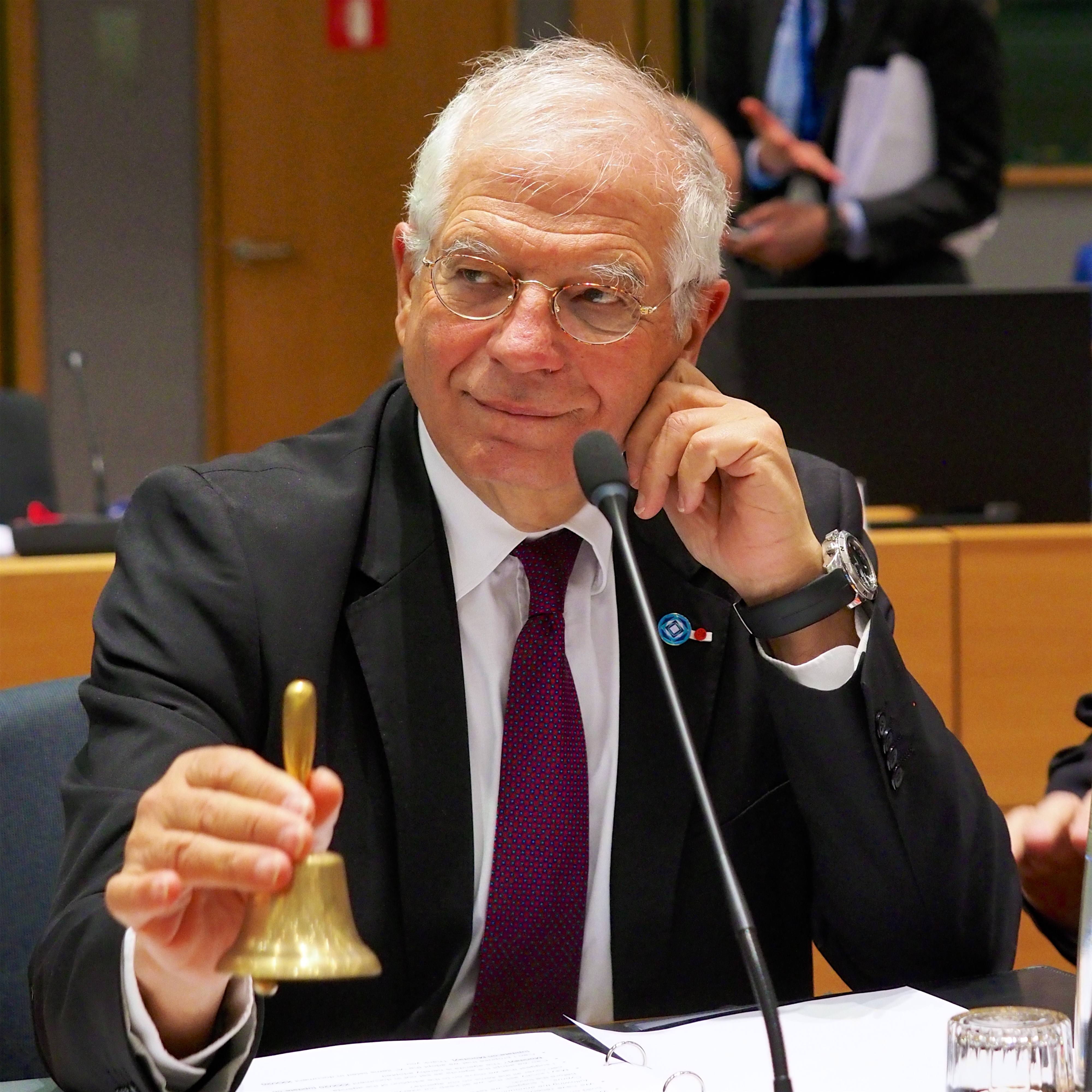 Josep Borrell, alto rappresentante dell'UE, nel corso del Consiglio Affari Esteri di oggi