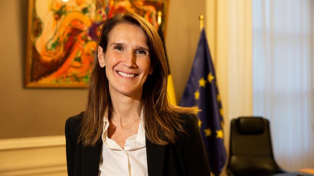 Sophie Wilmes. ministra degli Esteri del Belgio