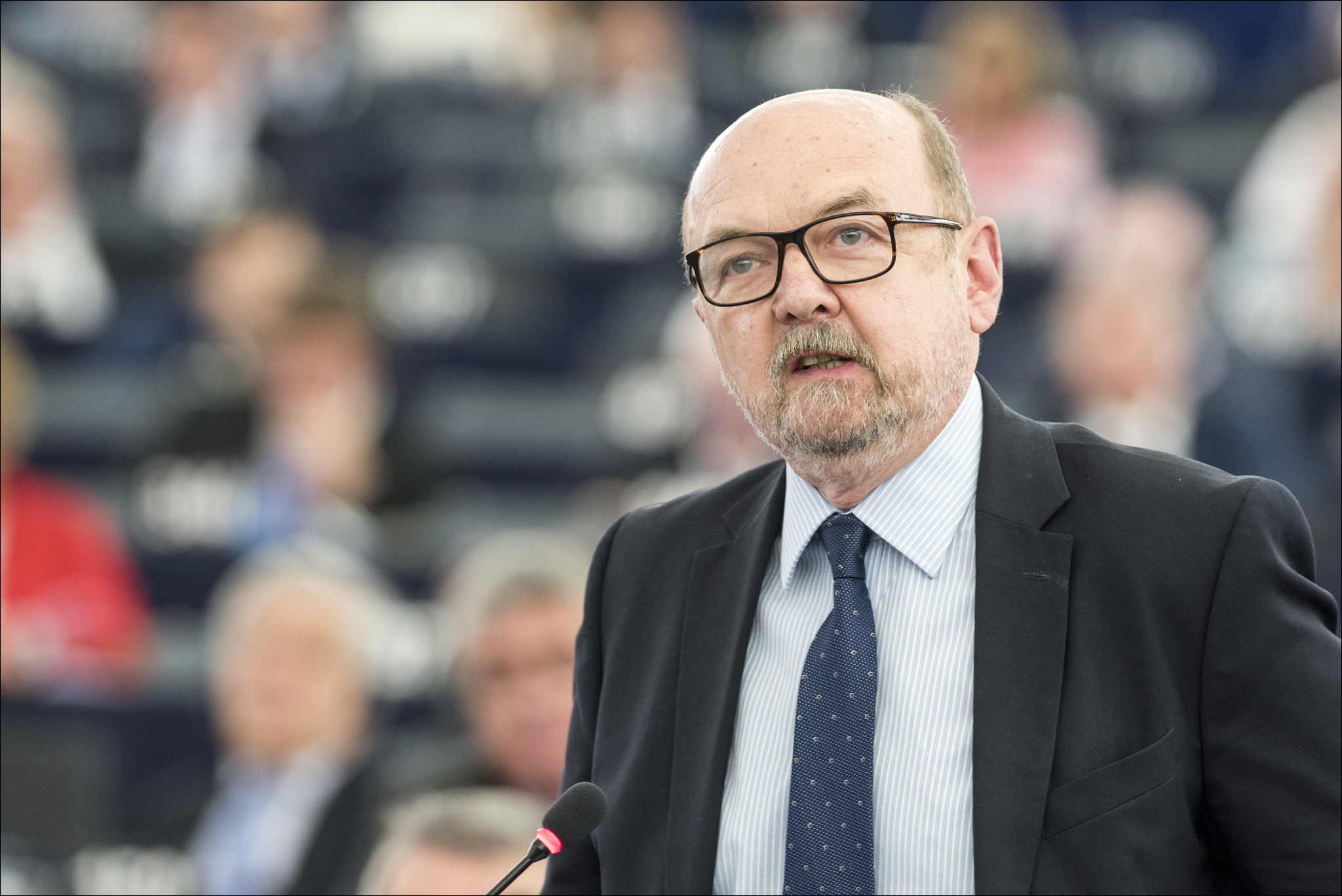 Ryszard Legutko, deputato europeo polacco di PiS e co-presidente del gruppo dell'ECR durante un intervento in Aula  [archivio]