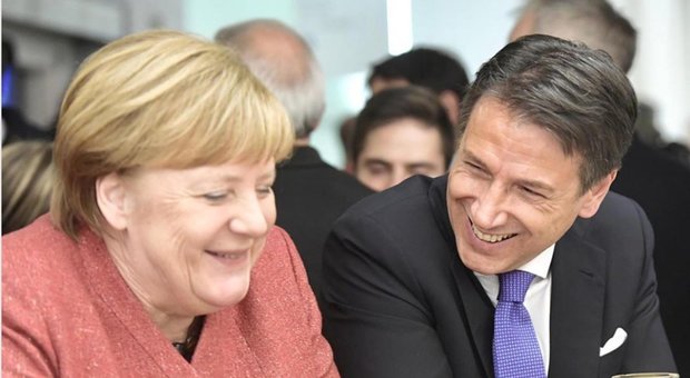 Angela Merkel e Giuseppe Conte