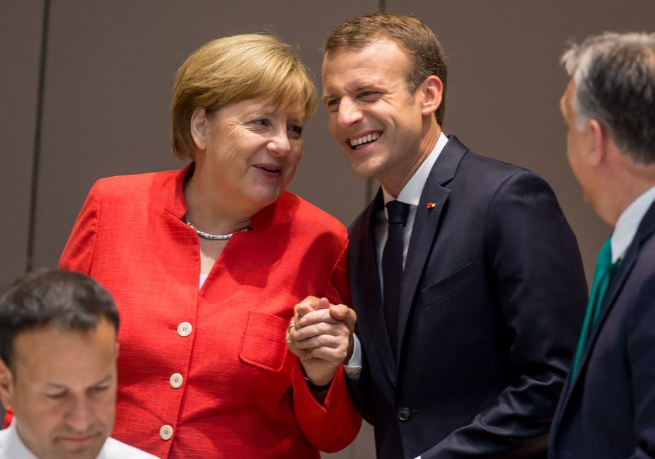 Angela Merkel ed Emmanuel Macron