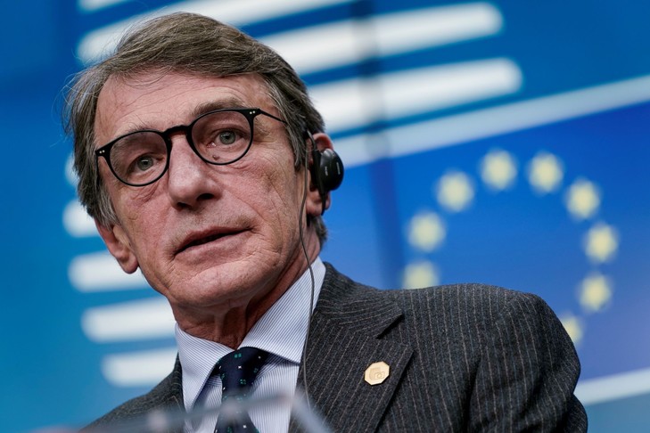 Il presidente del parlamento europeo David Sassoli