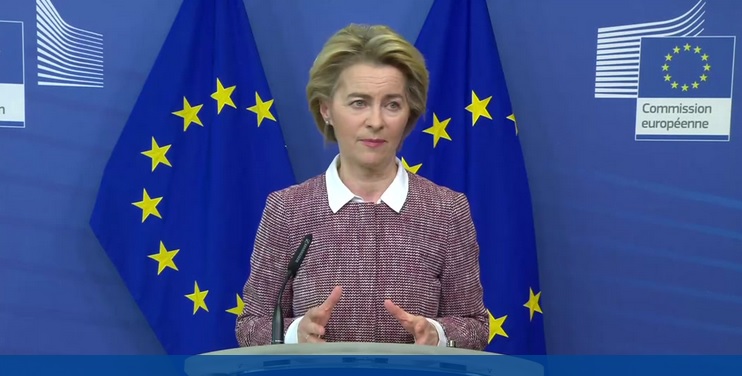 Ursula von der Leyen, presidente della Commissione europea.