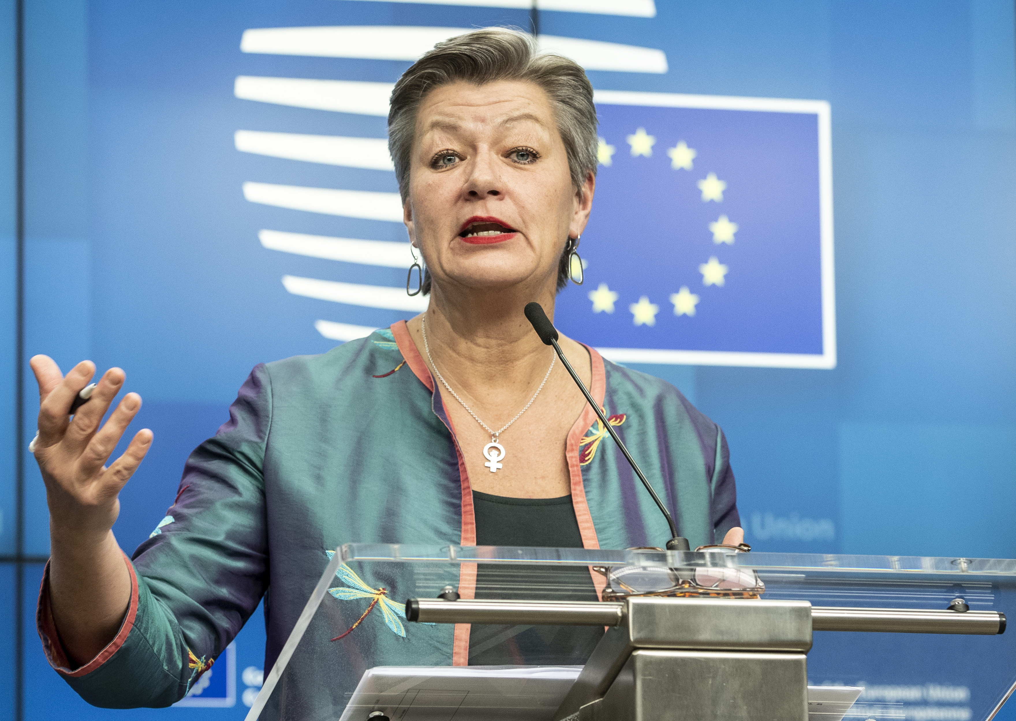 Ylva Johansson, commissaria europea per gli Affari Interni