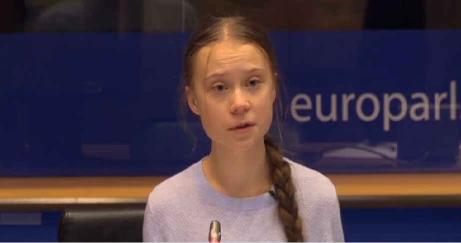 L'attivista svedese Greta Thunberg parla in commissione Ambiente dell'Europarlamento  [Bruxelles, 4 marzo 2020]