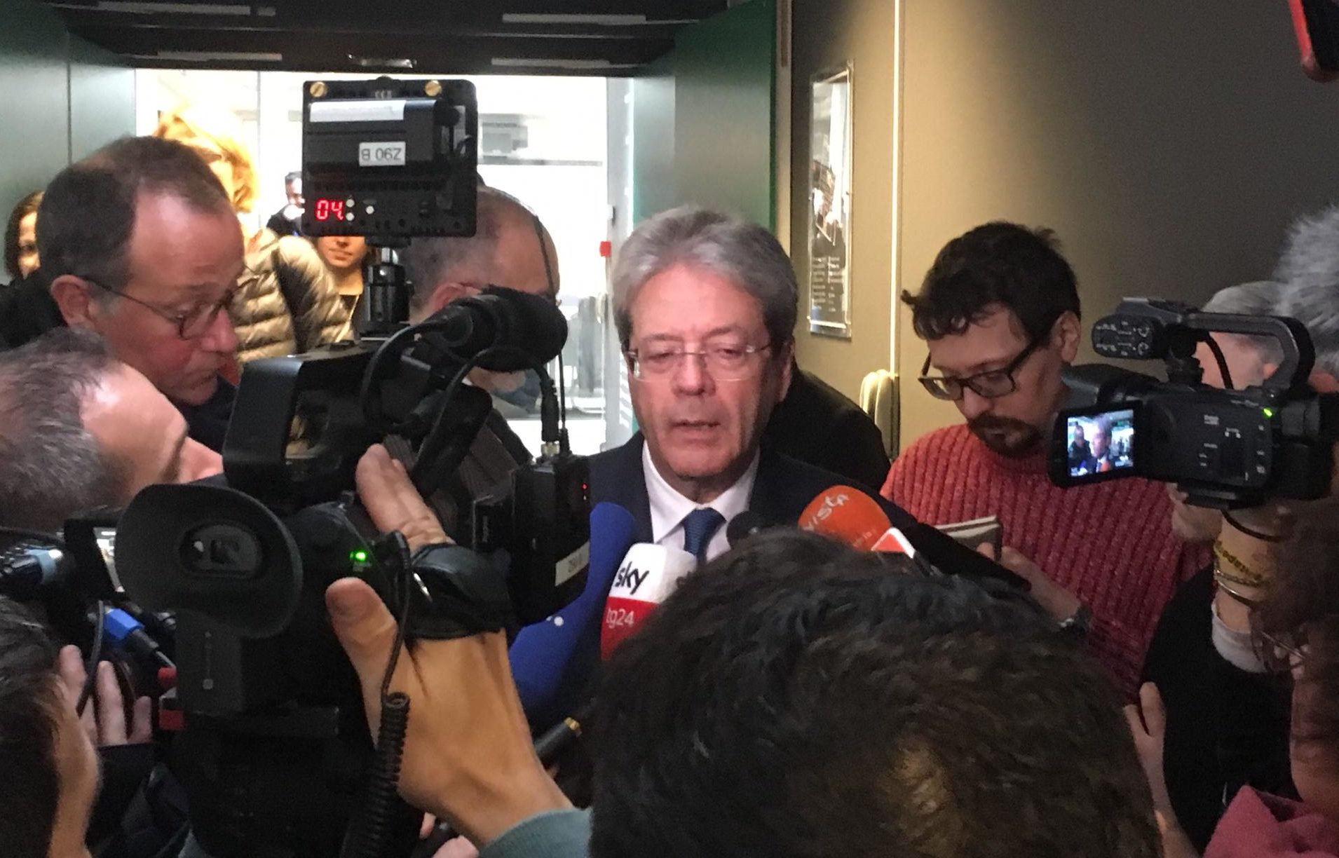 Il commissario europeo per l'Economia, Paolo Gentiloni [Bruxelles, 2 marzo 2020 ]