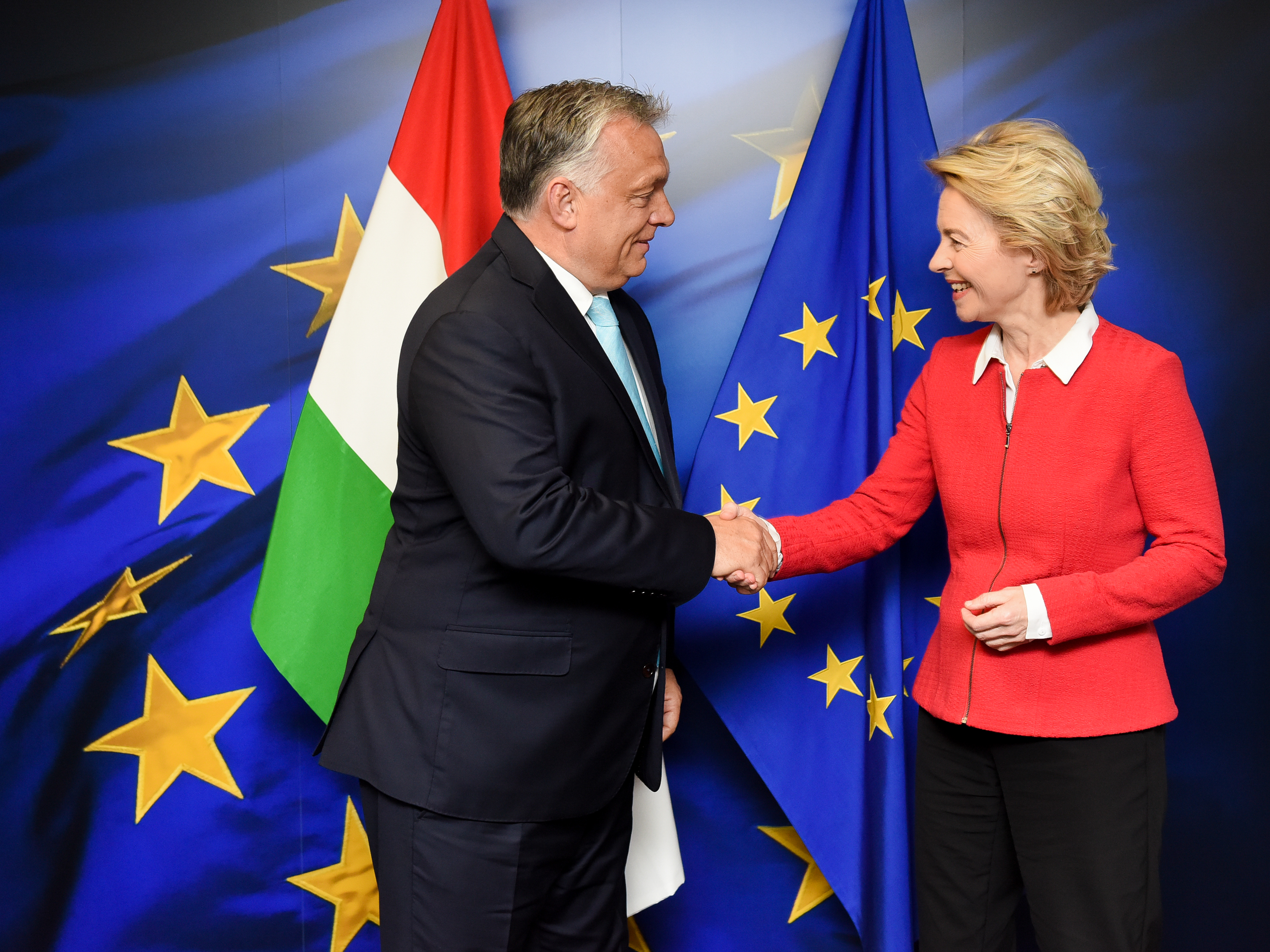 Viktor Orbán e Ursula von der Leyen