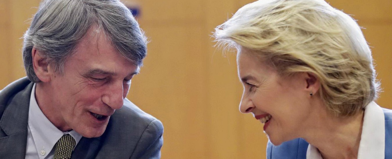 David Sassoli e Ursula von der Leyen