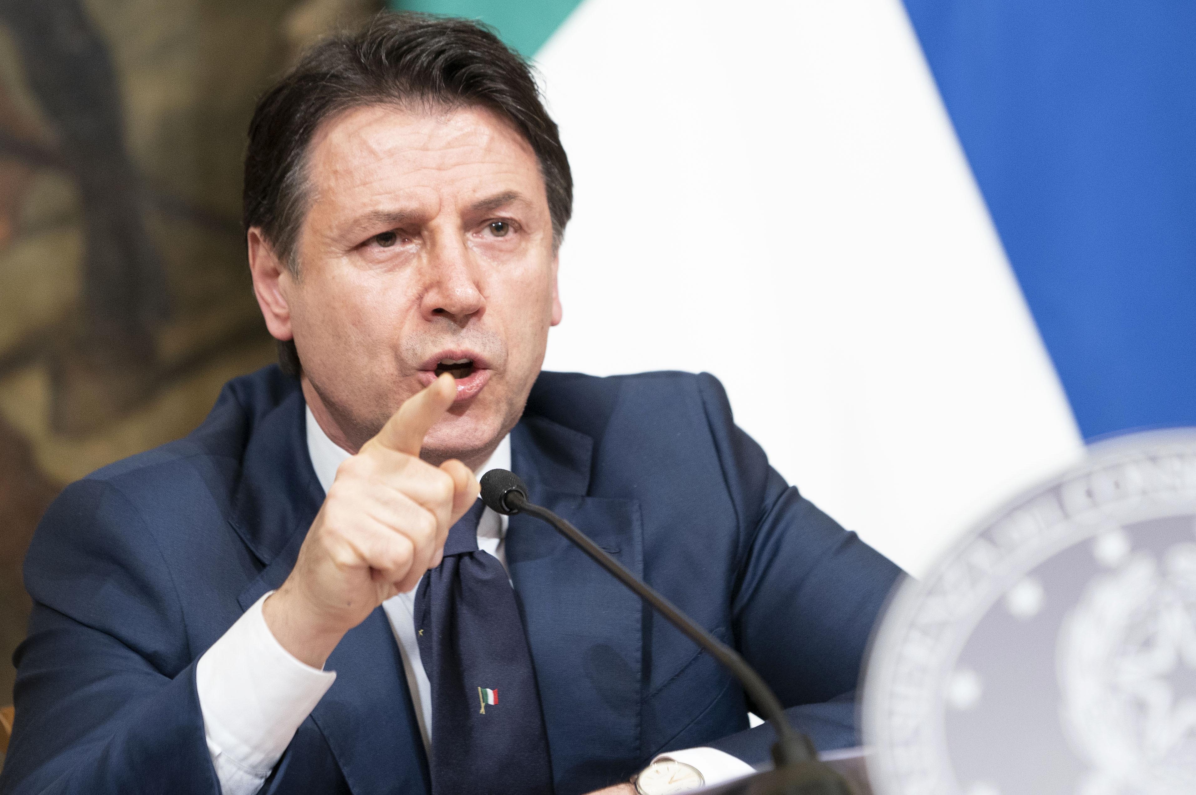 Il presidente del Consiglio Giuseppe Conte