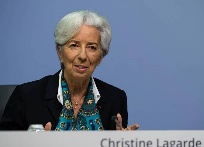 Christine Lagarde, presidente della Banca centrale europea