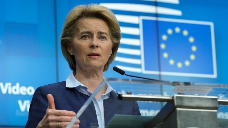 La presidente della Commissione europea, Ursula von der Leyen